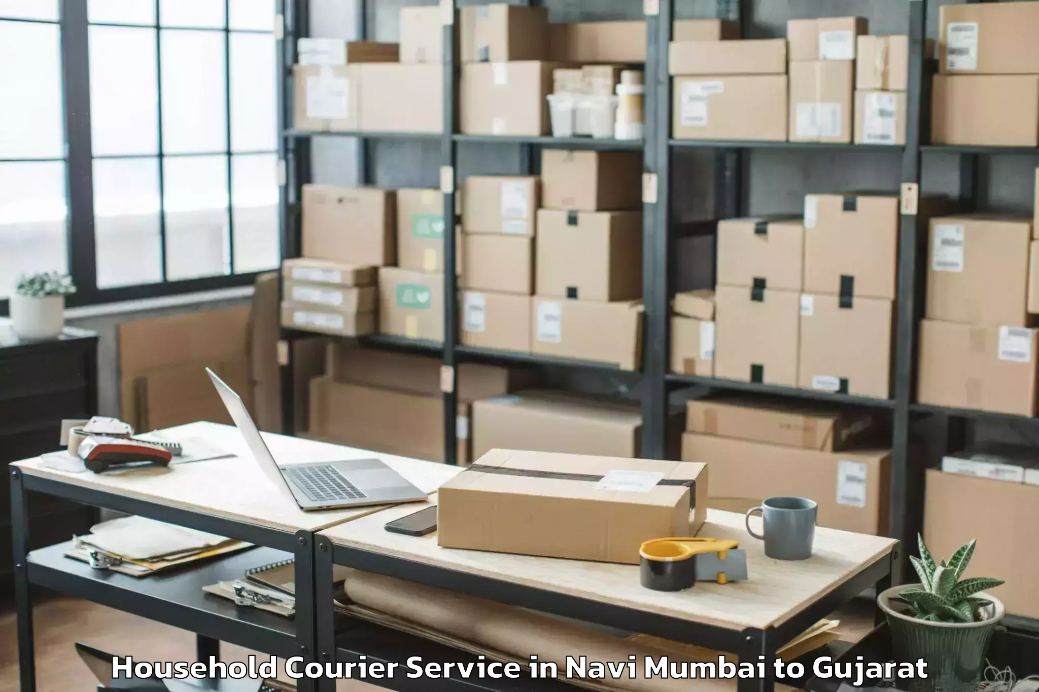 Navi Mumbai to Vav Household Courier Booking